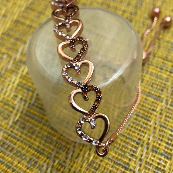 NEW SWAROVSKI BAR BRACELET 14K ROSE GOLD NWOT - Picture 6 of 6